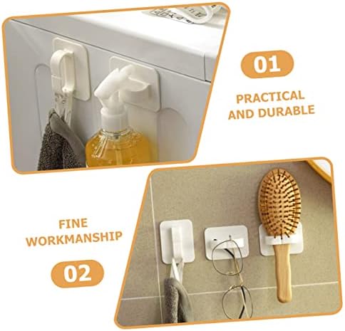 SOLUSTRE 6Pcs Heavy Duty Adhesive Wall Hooks