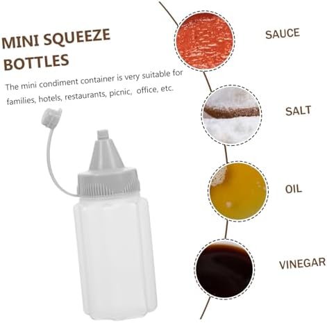 EXHUMKY 4PCS Reusable Condiment Squeeze Bottles