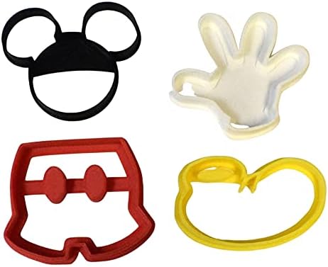 Magical Mouse Cartoon Cookie Cutters Set of 4 Made in USA