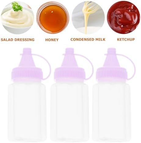 HOLIDYOYO 4PC Refillable Condiment Squeeze Bottles 1