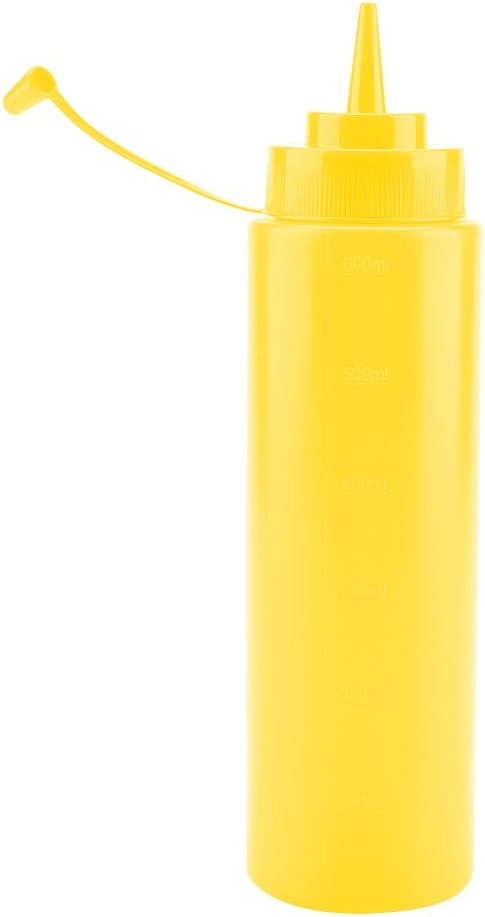 Condiment Squeeze Bottles 720ml 10pcs Plastic PE with Narrow Nozzle