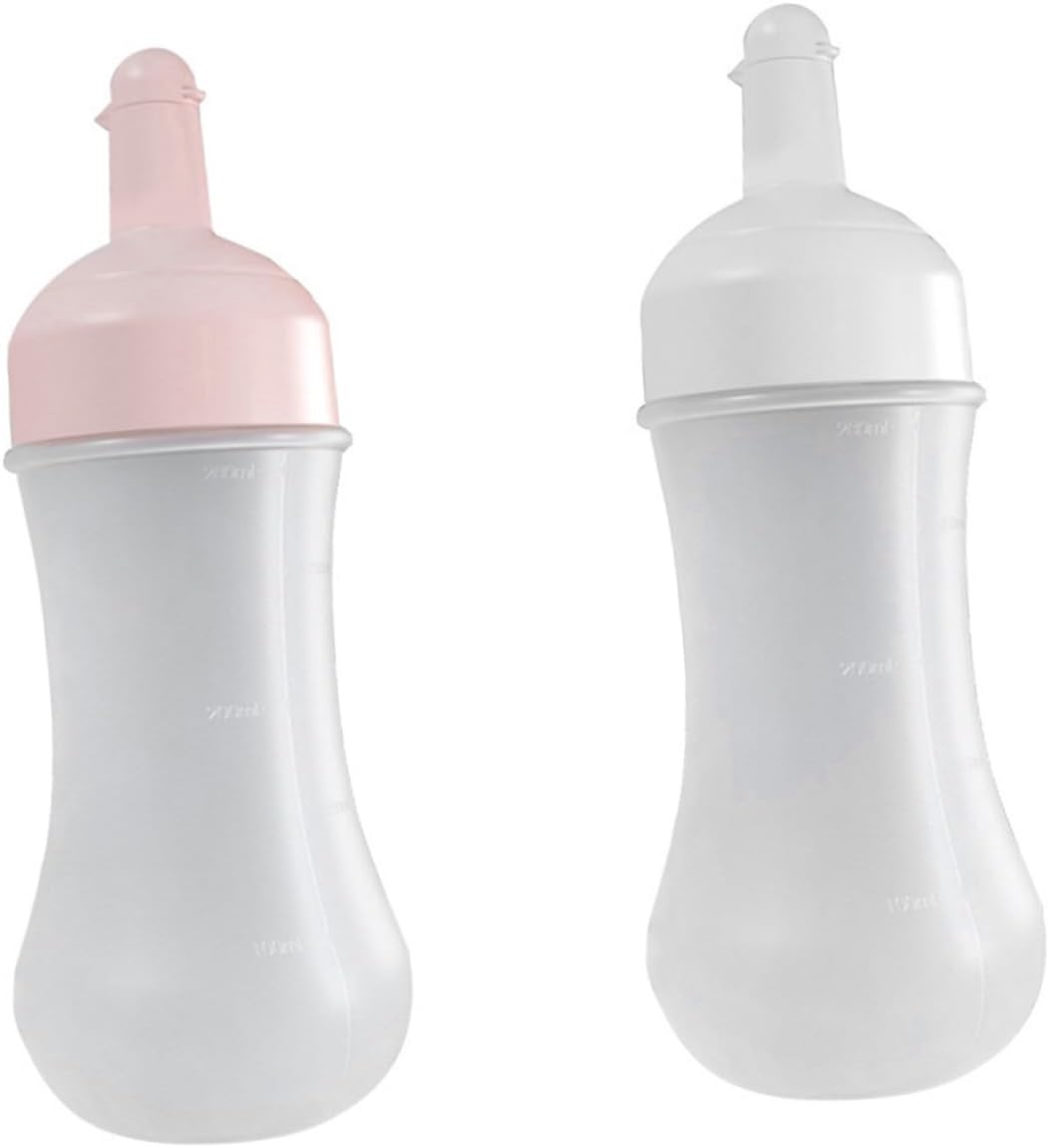 Cabilock 2Pcs 350ml Sauce Squeeze Bottles for Ketchup and BBQ