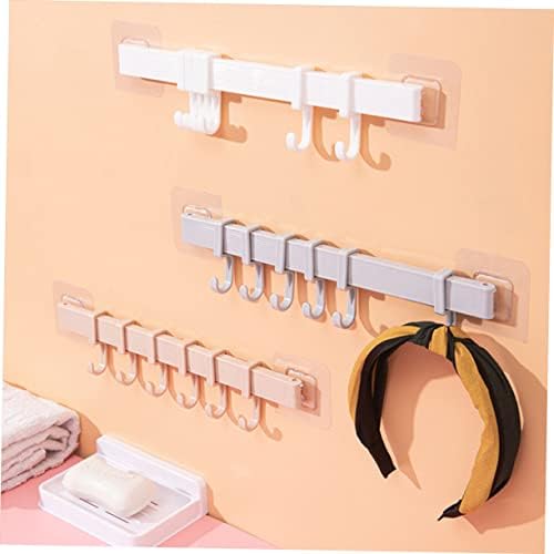 FOYTOKI 3pcs Gold Plated Adhesive Hook Rack 1