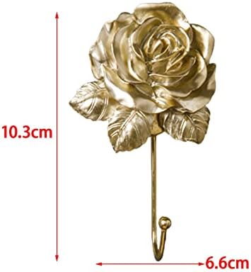 Rose Hook Key Holder for Bag and Coat Gold