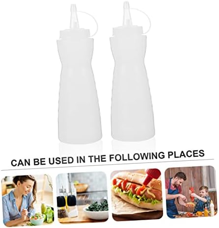 BIUDECO 2 Pack Ketchup Squeeze Bottles