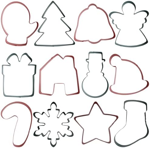 PME Christmas Cookie Cutters Set of 12