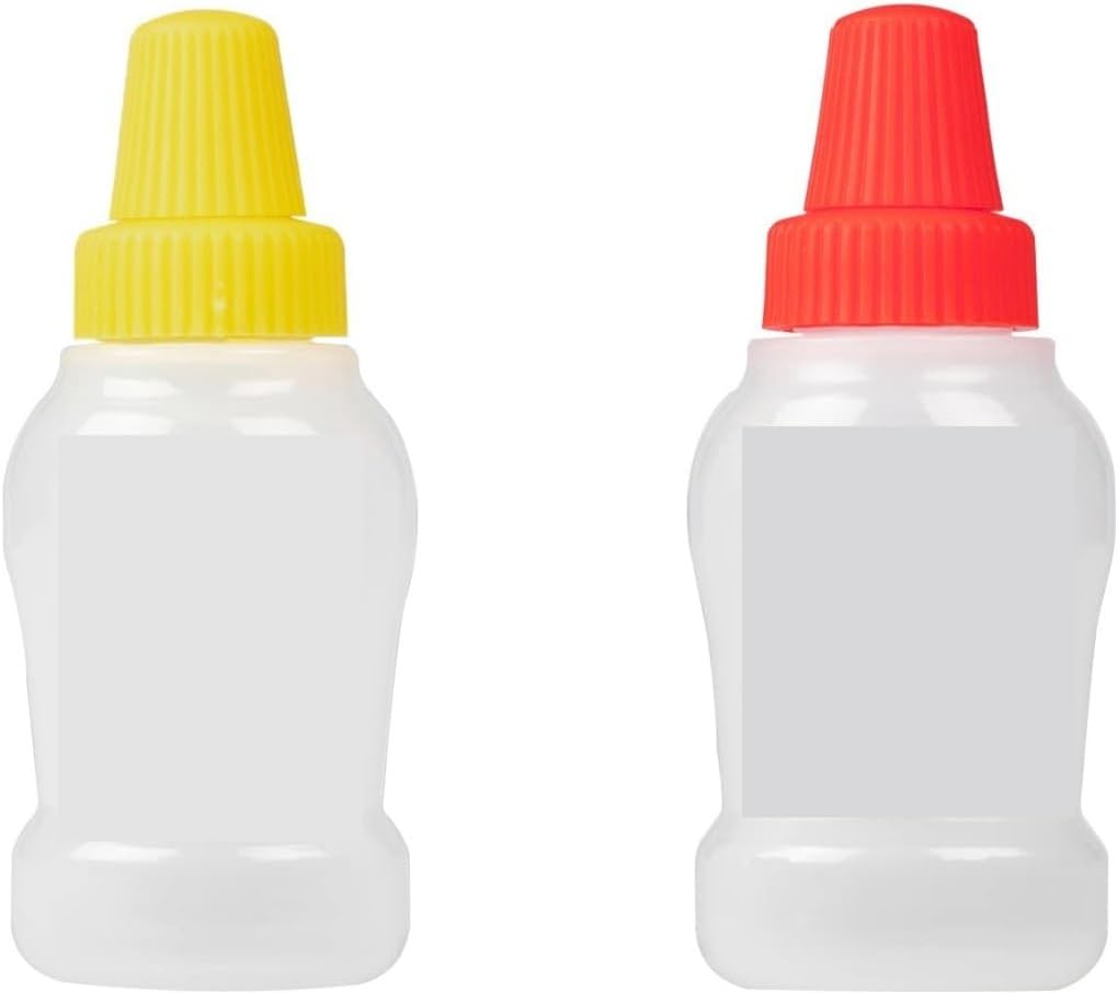KLEYE Yellow Condiment Squeeze Bottles 1