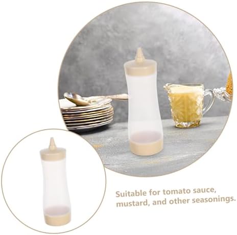 VINTORKY Condiment Squeeze Bottles Cream Color