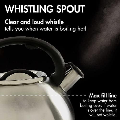 Primula Avalon Whistling Tea Kettle 25 Quart