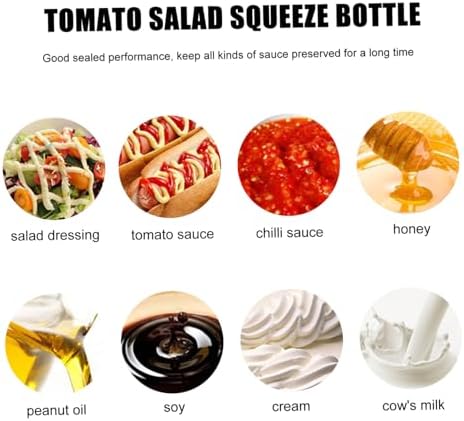 HOLIDYOYO 6-Piece Condiment Squeeze Bottles Set