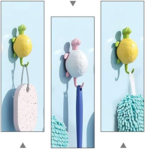 Hemoton 3pcs Cartoon Turtle Wall Hooks for Kids Clothing and Towels