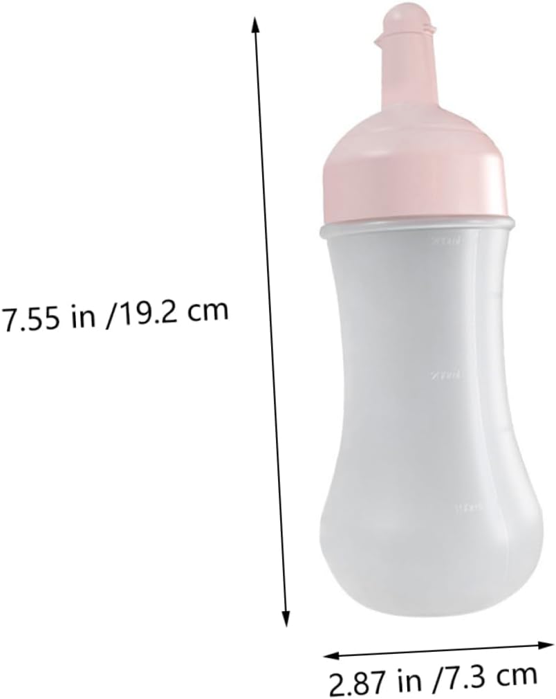 STOBAZA 2Pcs 350ml Squeeze Sauce Bottles with Measurement Marks