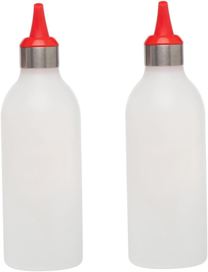 HOLIDYOYO Red 450ml Condiment Squeeze Bottle with Silicone Head