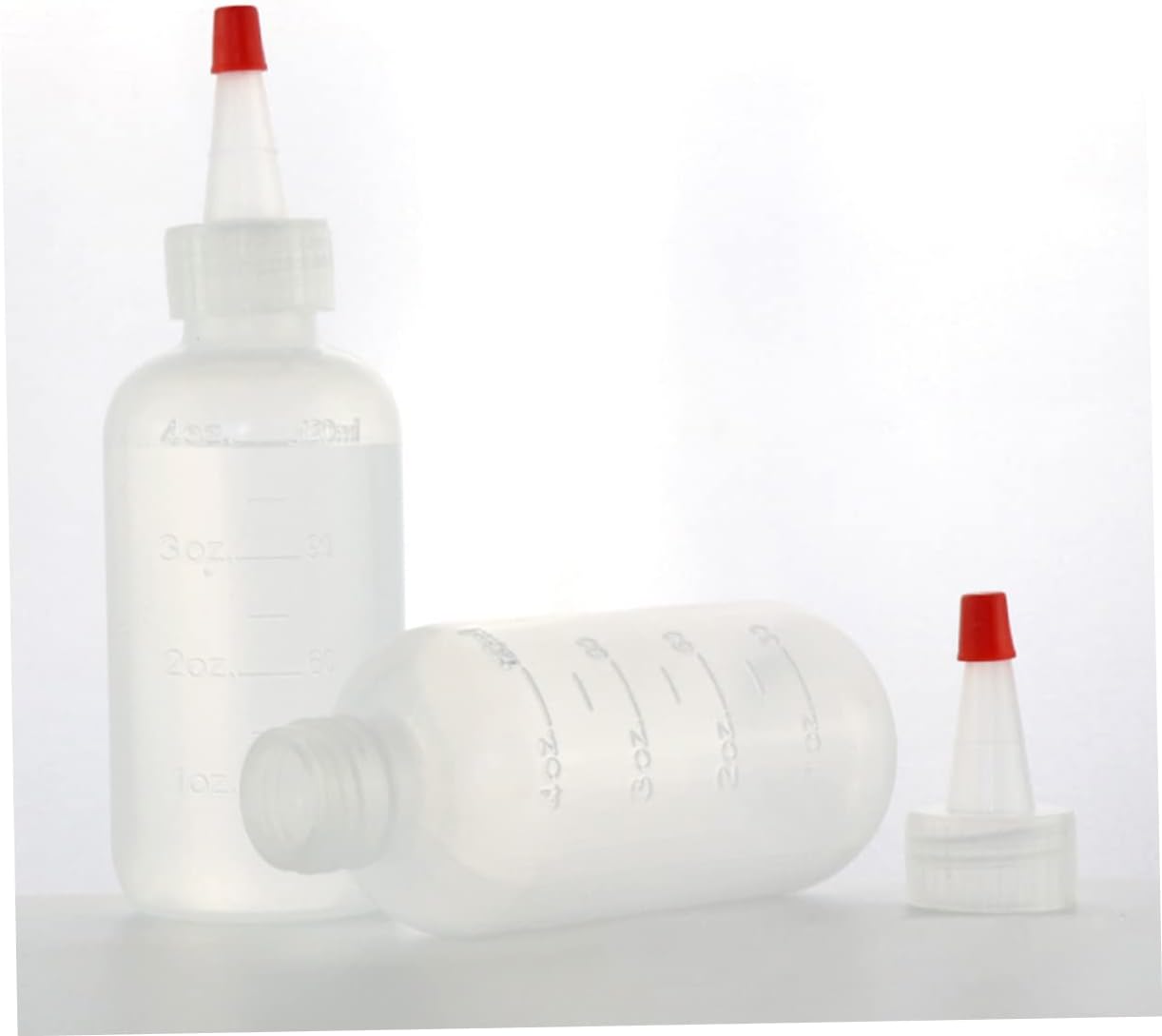 HOLIDYOYO Plastic Condiment Squeeze Bottles with Scale 120ml Set of 15