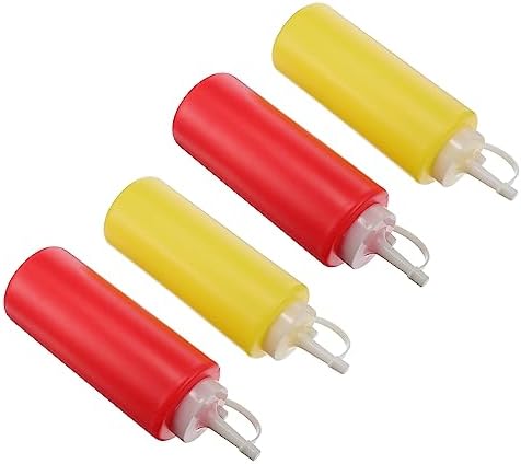 4 Pack Salad Dressing Shaker Bottles for Condiments