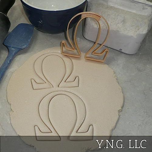 Omega Greek Letter Fraternity Cookie Cutter - Gold Made in USA