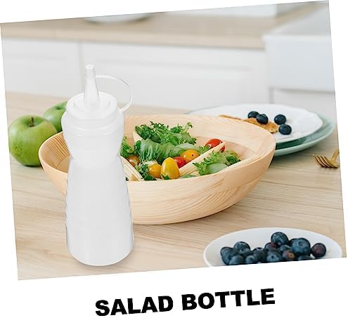 2Pcs Condiment Squeeze Bottle 400ml with Nozzle