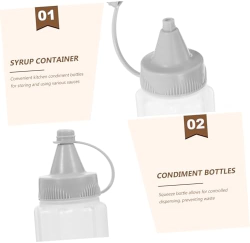 BIUDECO 4 Pack Condiment Squeeze Bottles 1