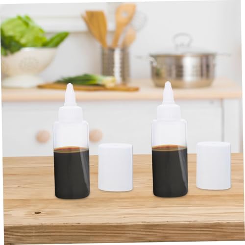 2pcs Condiment Squeeze Bottles for Honey and Salad Dressing