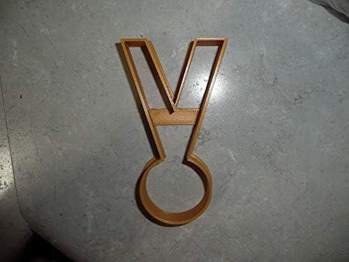 YNGLLC Runner Medal Award Ribbon Cookie Cutter