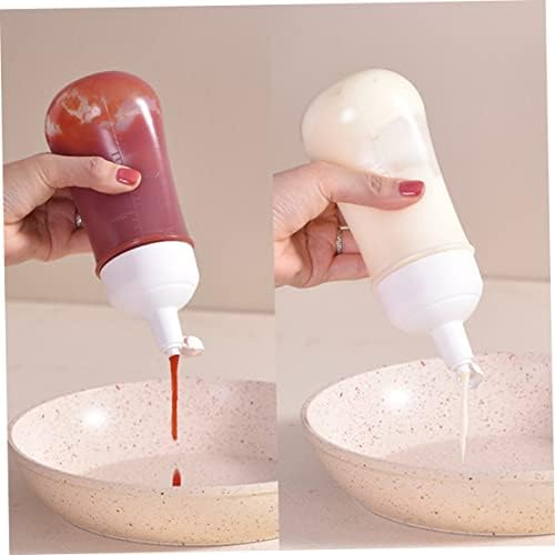 HOLIDYOYO 2Pcs 350ml Condiment Squeeze Bottles with Measurement