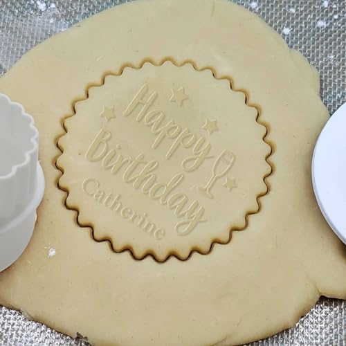 Personalized Birthday Cookie Stamp with Custom Family Name