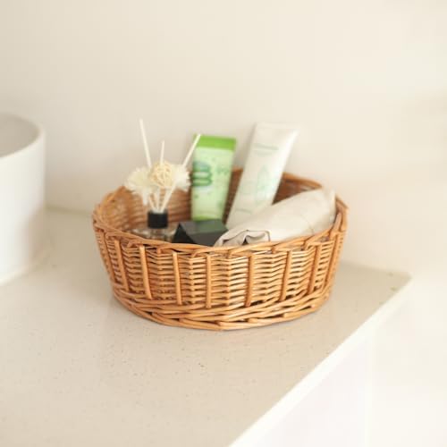 3-Packs 11 Wicker Bread Basket for Home Kitchen