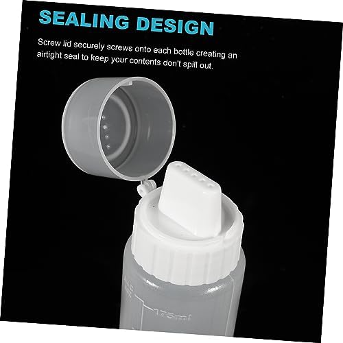 CIYODO 5-Hole Spill-Proof Condiment Squeeze Bottles