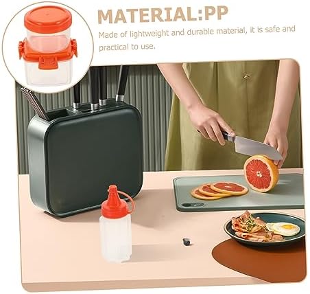 GRIRIW 12PC Condiment Squeeze Set with Airtight Lids
