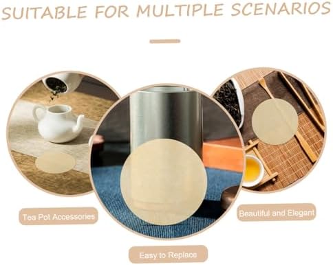 VOSAREA 2 Set Tea Can Lids Seal Fabric Jars Covers