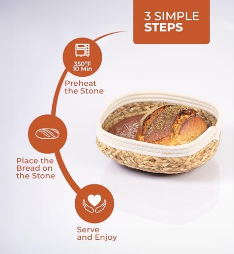 Ole Bazar Bread Warmer With Stone