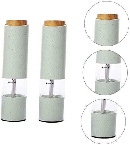 Battery-Powered Pepper Grinder Set 2PCS Non-Slip Base
