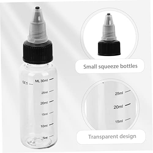CIYODO 8 Pack Empty Plastic Squeeze Bottles for Oil and Sauce