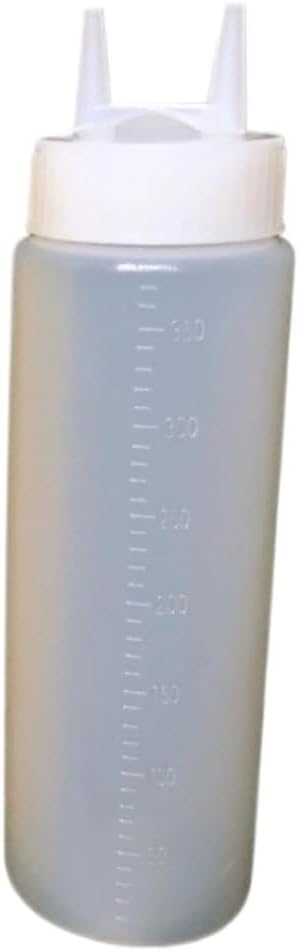 KLEYE 5 Pack Condiment Squeeze Bottles 360ml White 1