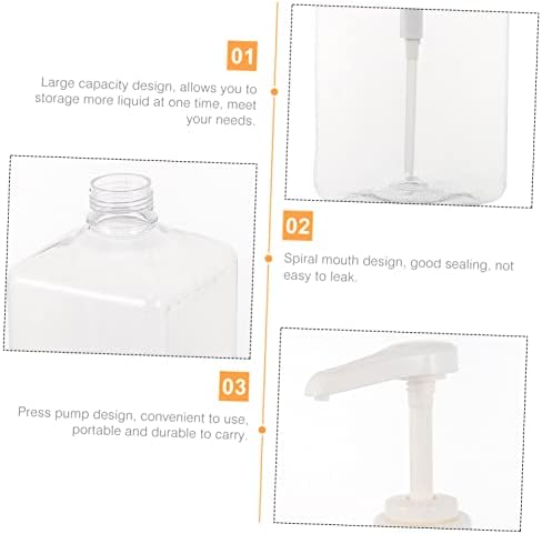 CIYODO 1600ml Transparent Sugar Dispenser Squeeze Bottle