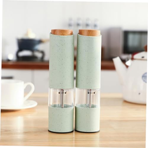 Battery-Powered Pepper Grinder Set 2PCS Non-Slip Base