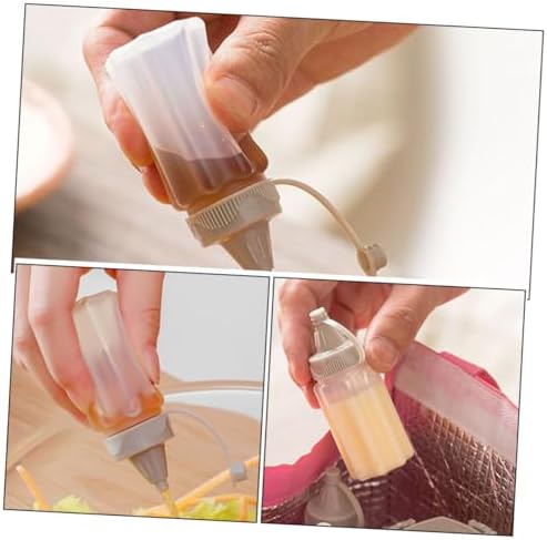 ULTECHNOVO 12pcs Plastic Squeeze Bottles for Ketchup BBQ Sauce and Dressing