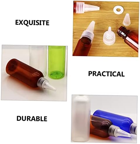 10pcs Reusable Condiment Squeeze Bottles with Spout Cap 1