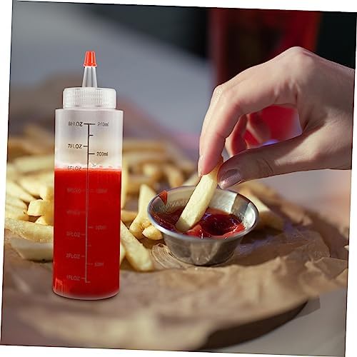 MAGICLULU 10pcs Condiment Squeeze Bottles with Measuring Scale