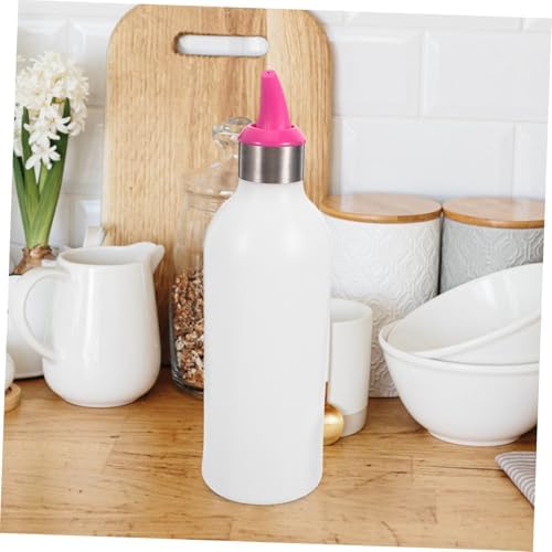 Reusable Condiment Squeeze Bottle with Secure Cap