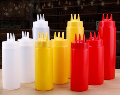 KLEYE 450ml White Condiment Squeeze Bottle 1