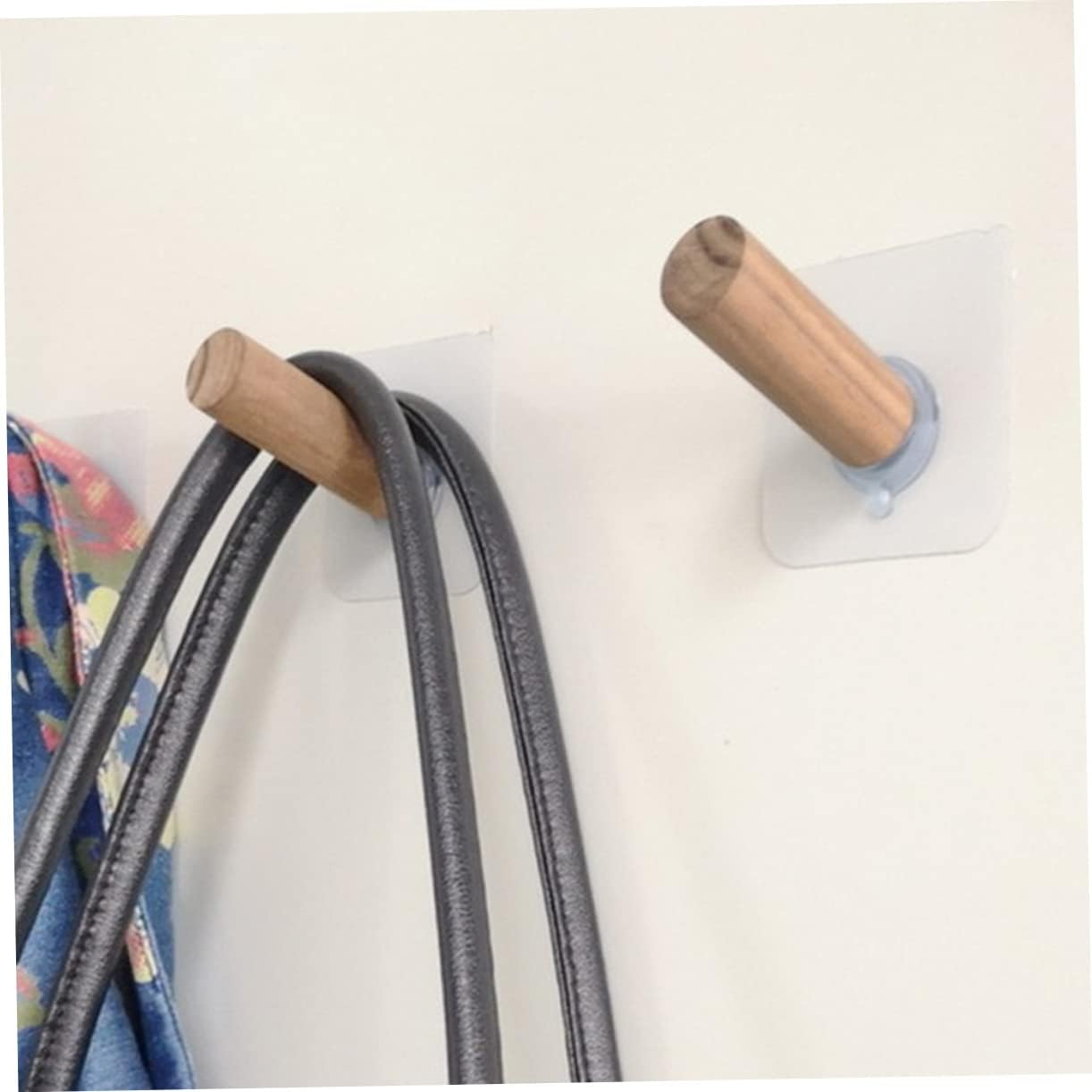 HOOTNEE 6pcs Extra Long Self-Adhesive Wall Hooks