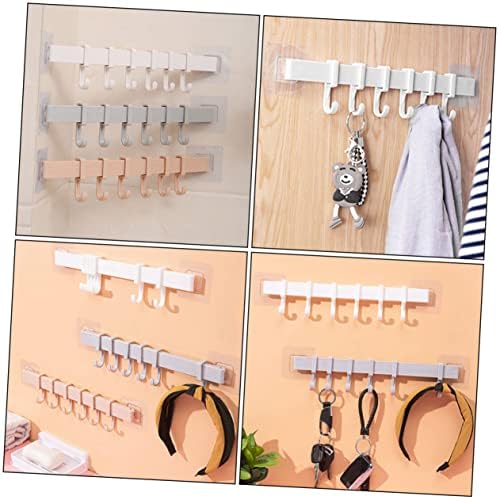 3pcs Punch Adhesive Hook Rack for Bathroom and Kitchen
