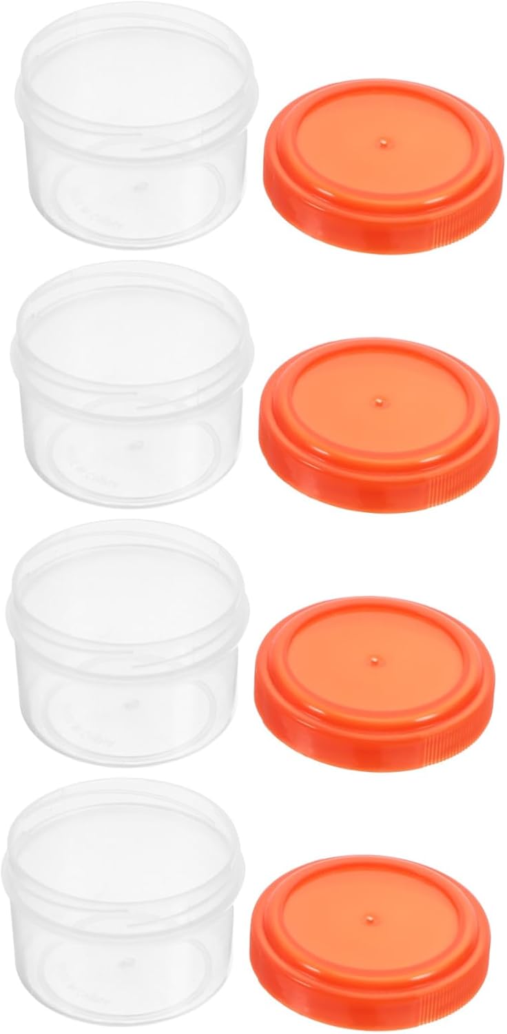 EXHUMKY 4PCS Mini Ketchup Bottles Travel Condiment Containers 1