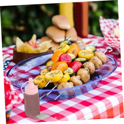 4pcs Reusable PP Condiment Squeeze Bottles Set