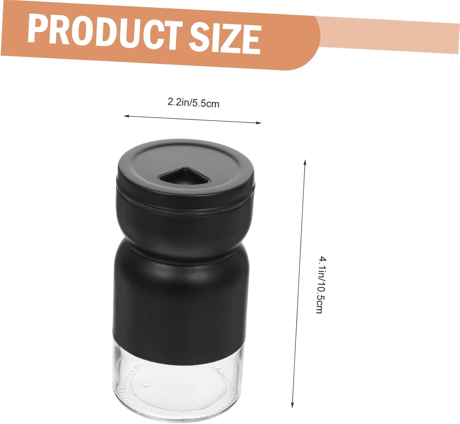Elegant Black Sandglass Style Condiment Bottles 2-Pack