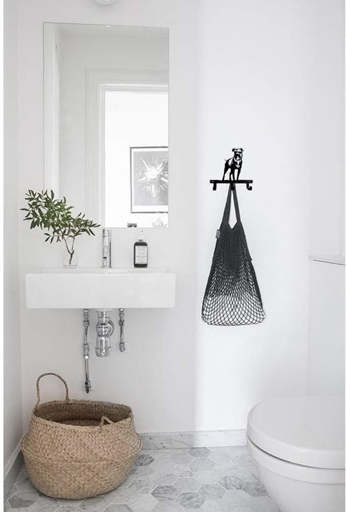 Fit Frenchie Boxer Dog Shaped Wall Hook