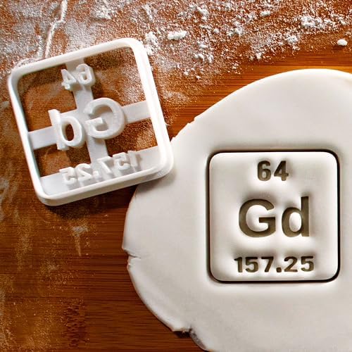 BAKERLOGY Periodic Gd Cookie Cutter - Element Gadolinium Design
