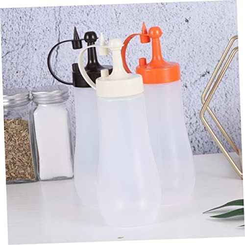 GREENADSCAPE Clear Condiment Squeeze Bottle for Kitchen Use