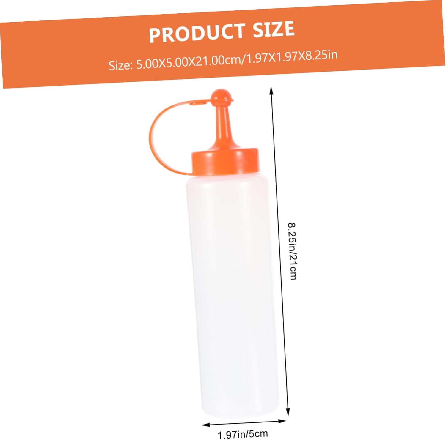 Sturdy PE Squeeze Bottles for Salad Dressing Ketchup Mustard